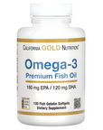 Omega-3 Premium Fish Oil, 100 Fish Gelatin Softgels